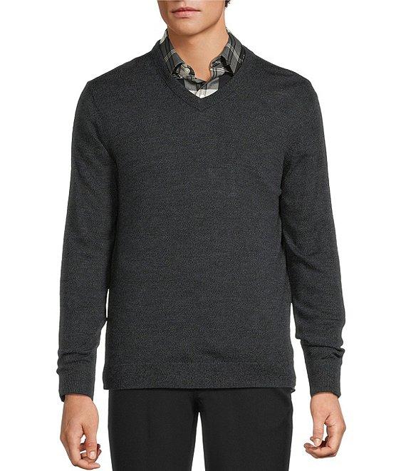 Hart Schaffner Marx Merino Wool V-Neck Sweater Product Image