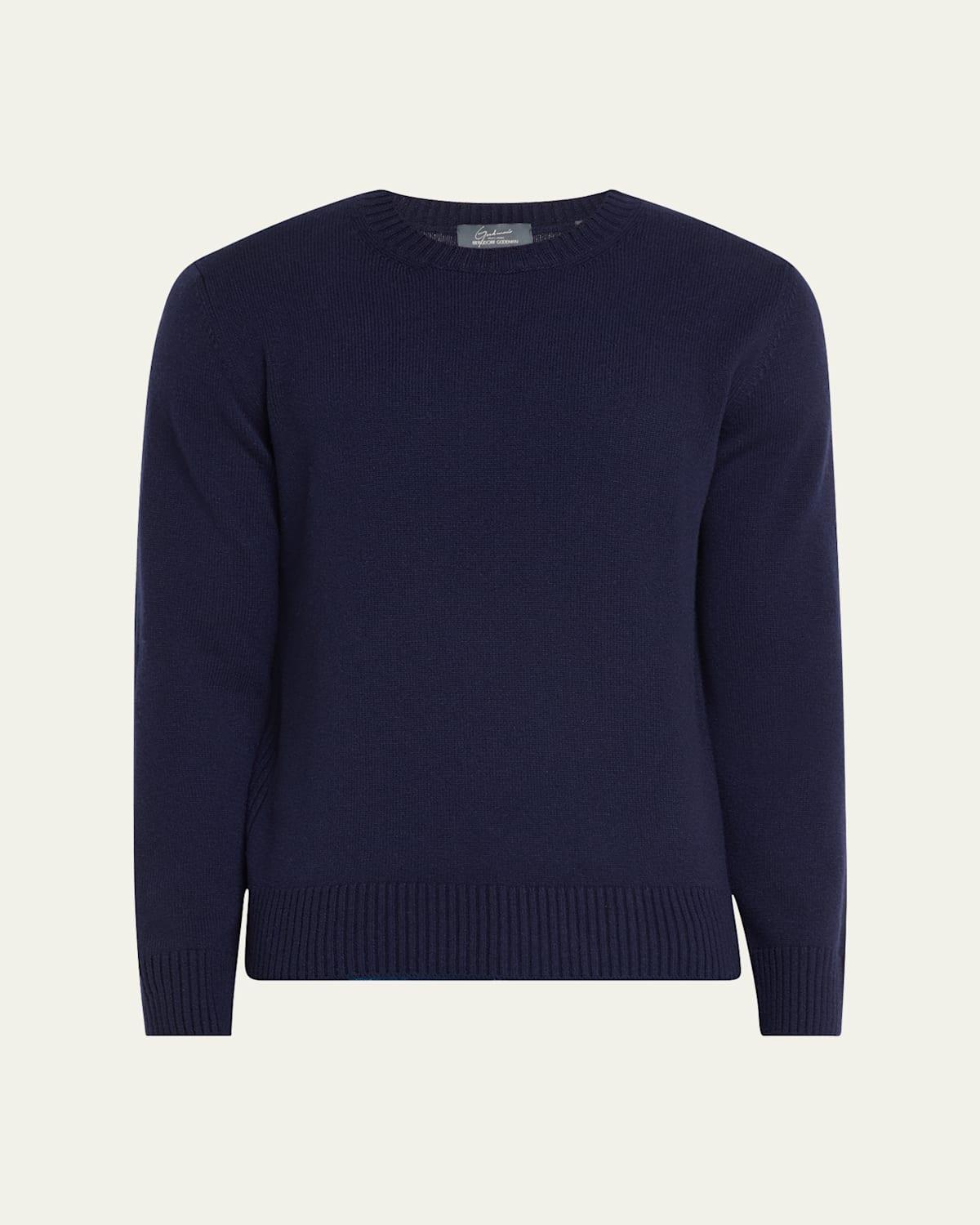 Mens Rib Baby Cashmere Pullover Product Image