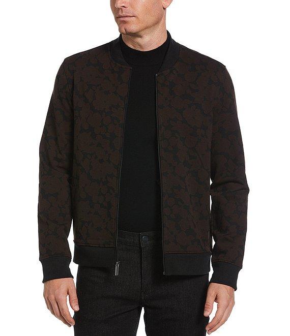 Perry Ellis Floral Jacquard Bomber Jacket Product Image