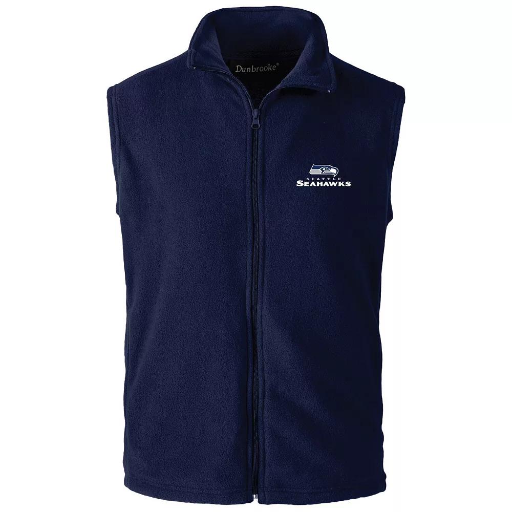 Mens College Seattle Seahawks Houston Fleece Full-Zip Vest Blue Product Image