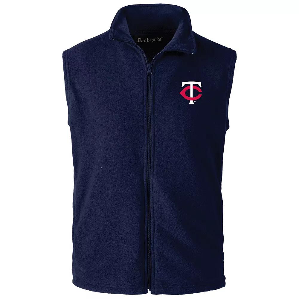 Men's Dunbrooke  Navy Minnesota Twins Full-Zip Vest, Size: Large, Blue Product Image