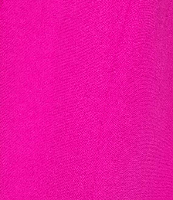 Skies Are Blue Plus Size Notch Lapel Shirred 3/4 Sleeve Open Front Coordinating Statement Blazer Product Image