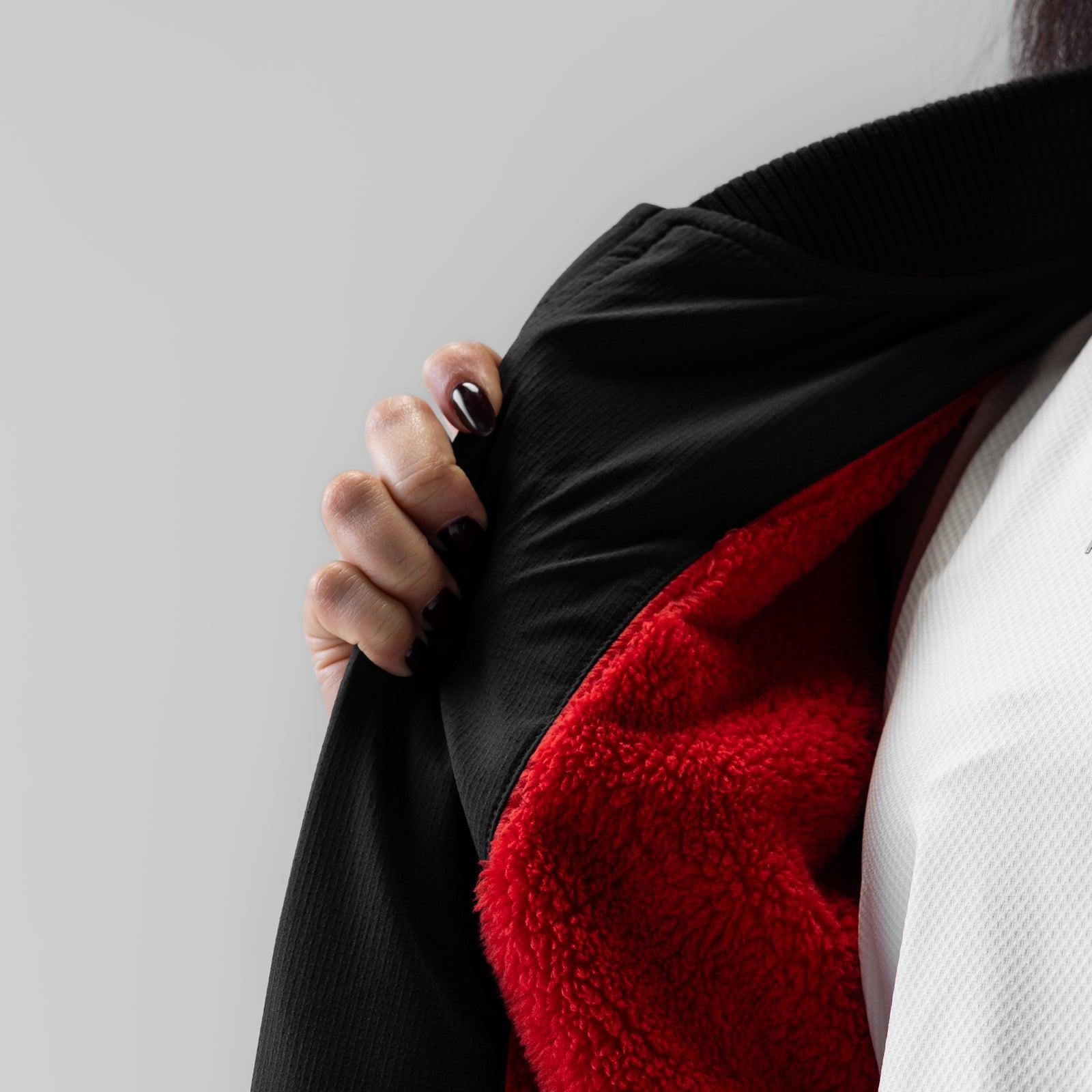 1004. Women's Sherpa-Lined Insulated Bomber Jacket - Black Female Product Image