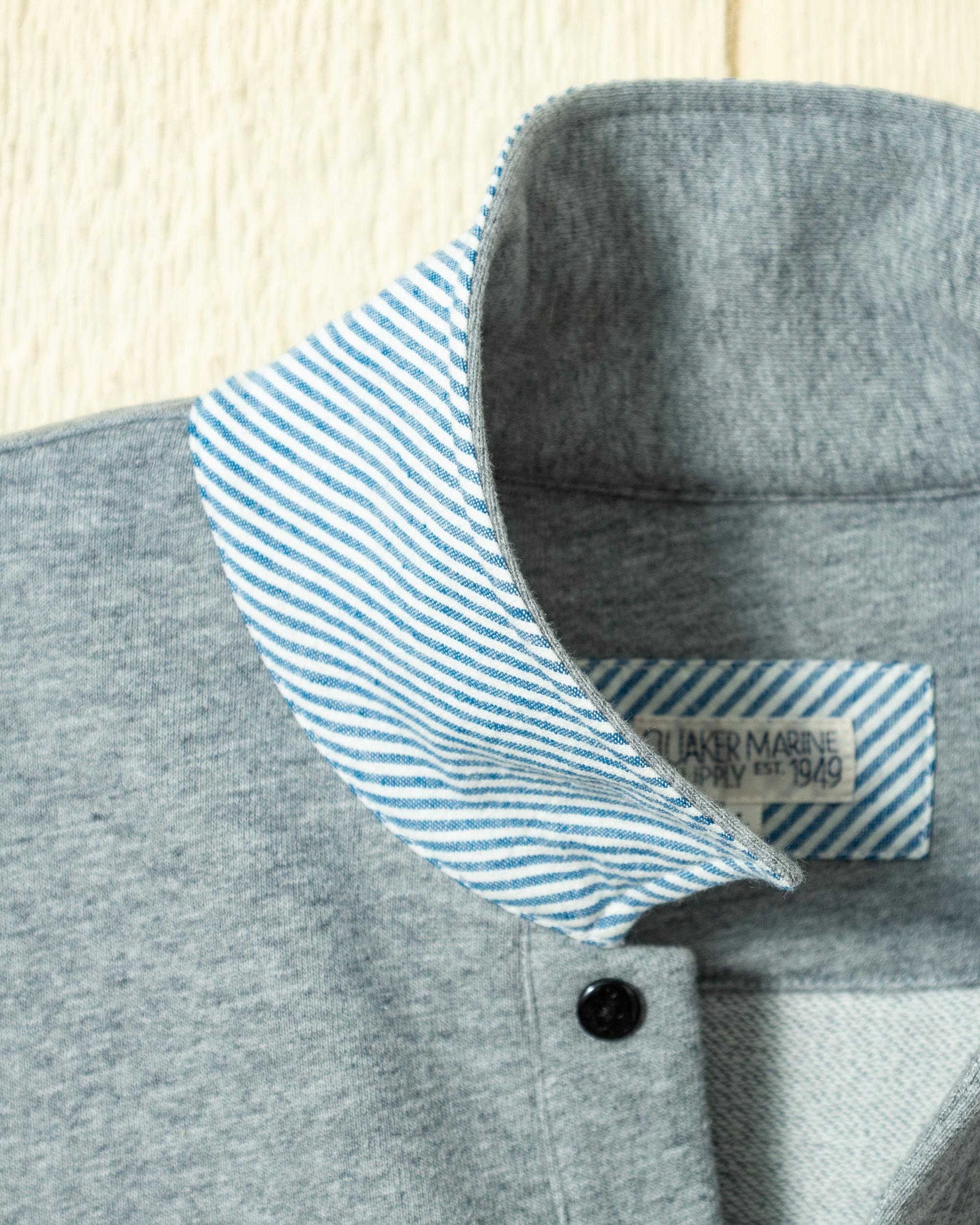 Acadia Polo in Athletic Heather Loopback Terry Product Image