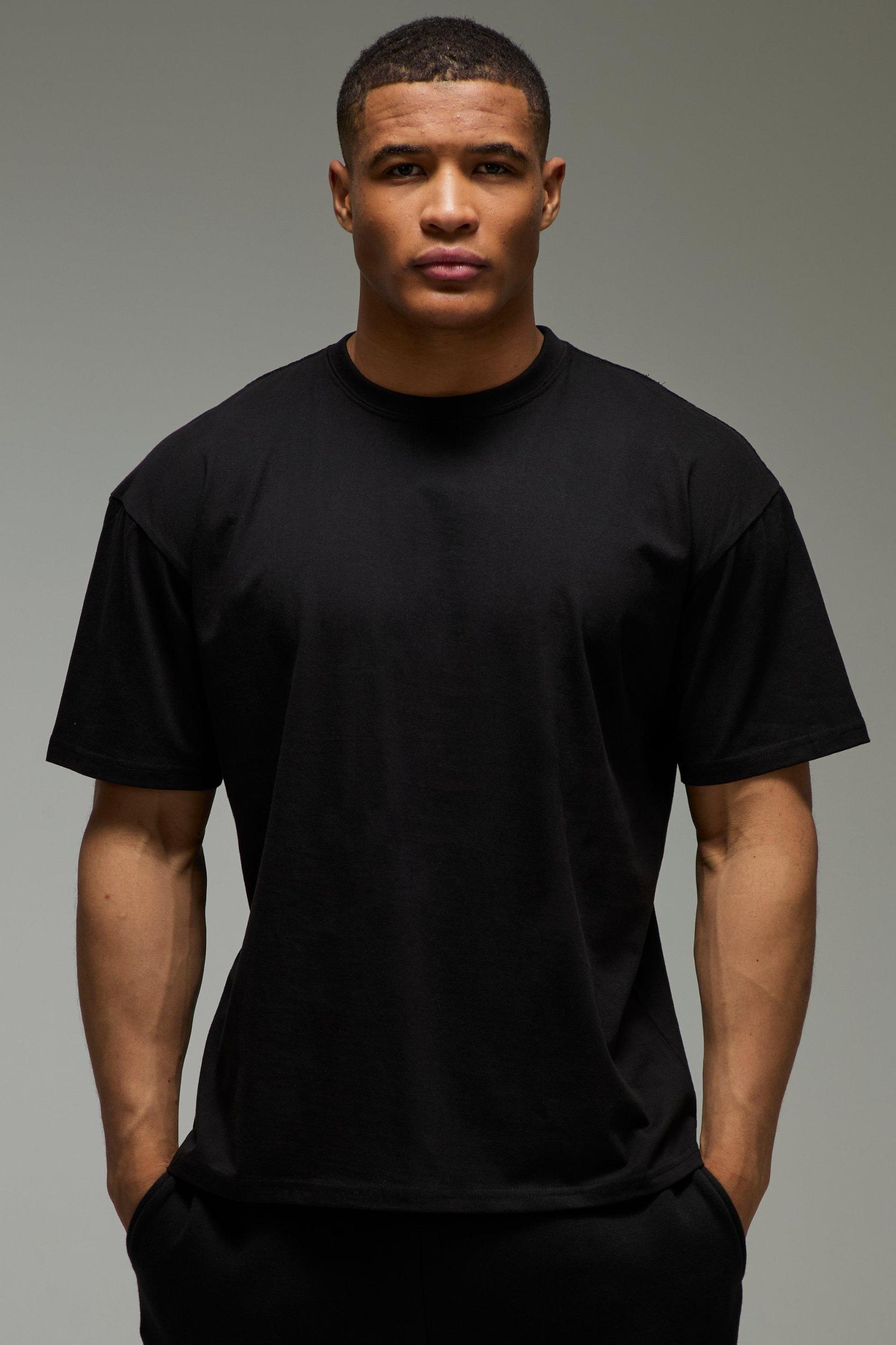MAN Active One More Rep Oversized T-Shirt | boohooMAN USA Product Image