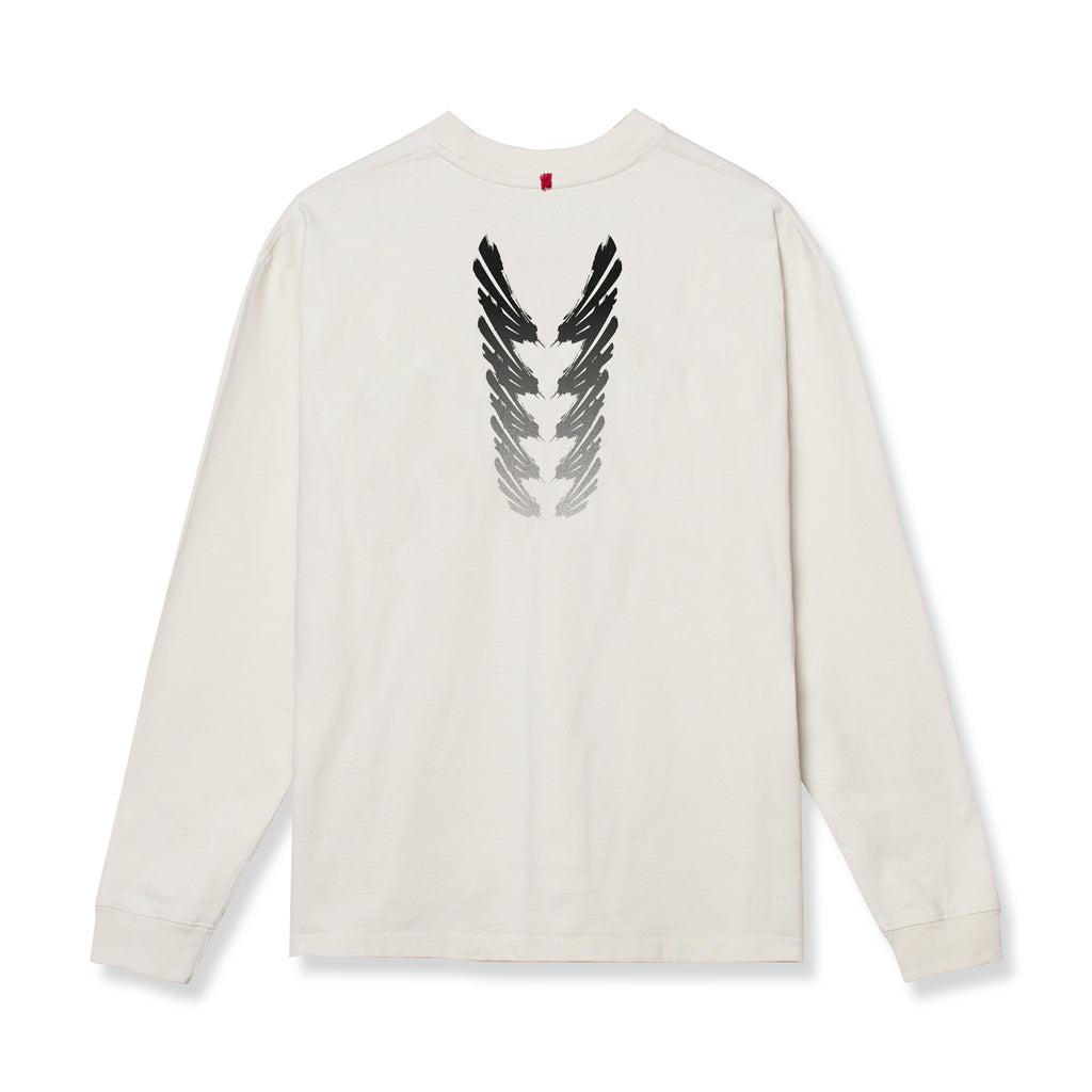 0851. Tech Essential™ Relaxed Long Sleeve  -  Stone "Brush Stroke" Product Image
