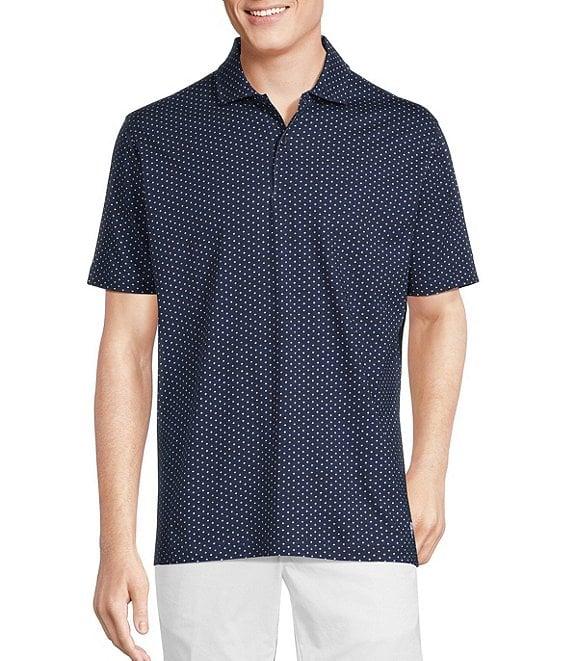 Cremieux Blue Label Classic Fit Stretch Jersey Geo Print Polo Shirt Product Image