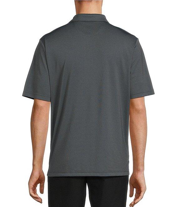 Roundtree & Yorke Performance Placed Jacquard Polo Shirt Product Image