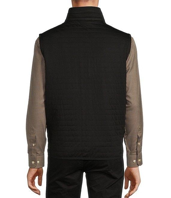 Roundtree & Yorke Solid Quilted Mock Neck Full Zip Vest Product Image