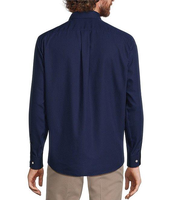 Gold Label Roundtree & Yorke Long Sleeve Geometric Print Sport Shirt Product Image