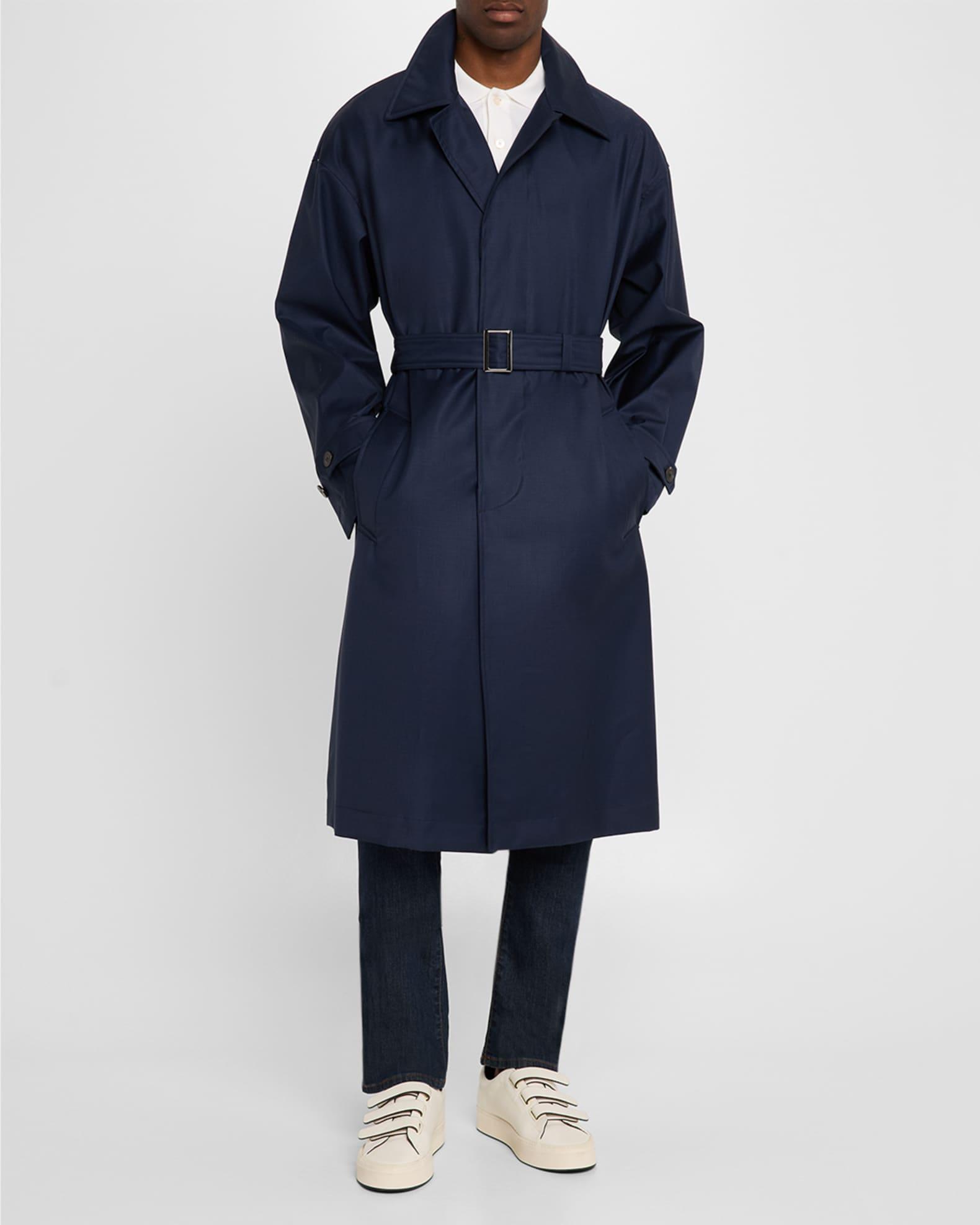 Men's Belted Trench Coat Product Image