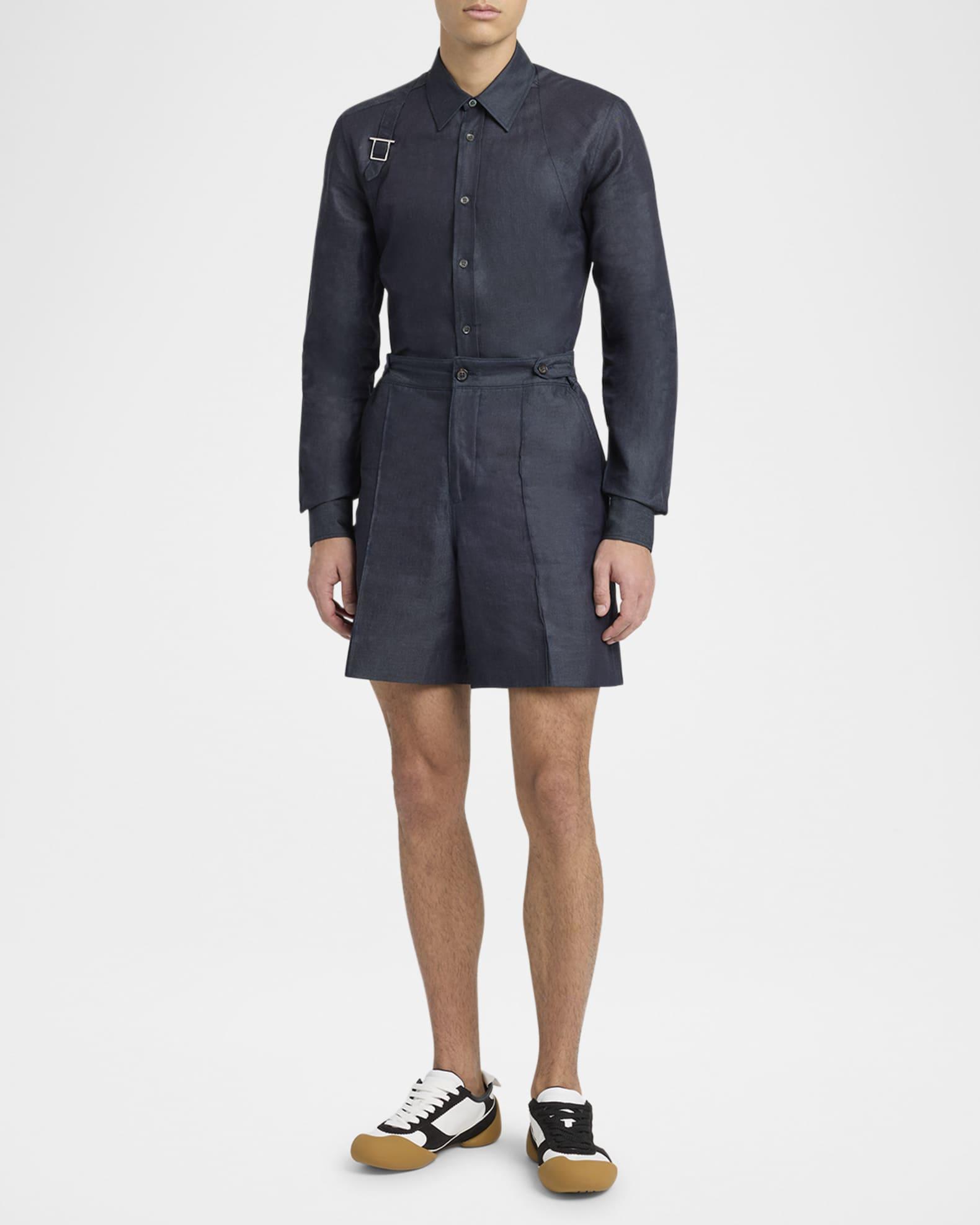 Men's Flexion Leather Low-Top Sneakers Product Image