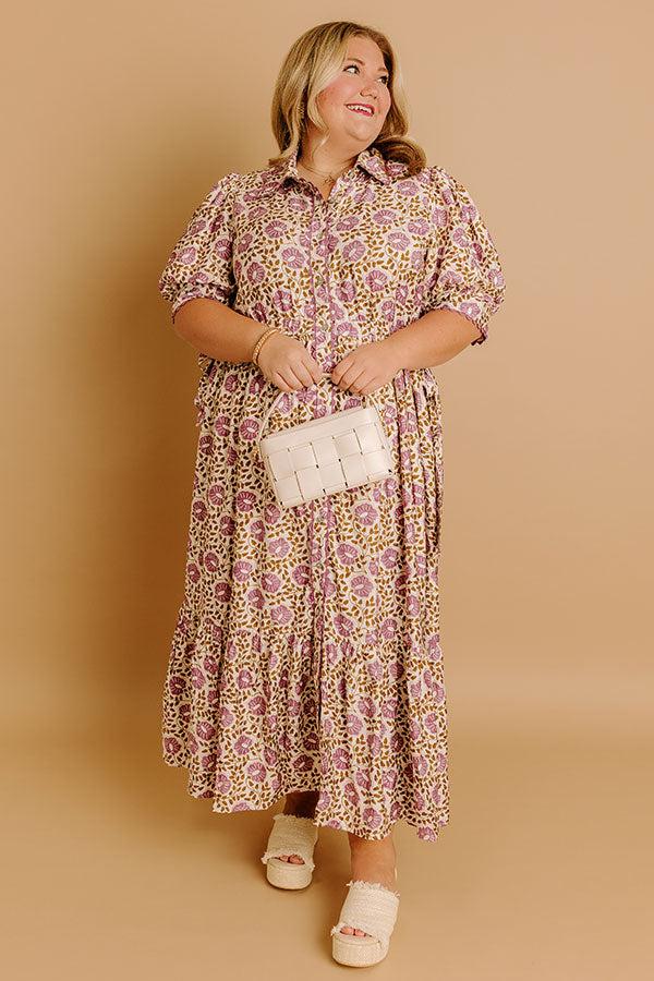 Falling For Floral Midi Dress Curves Product Image