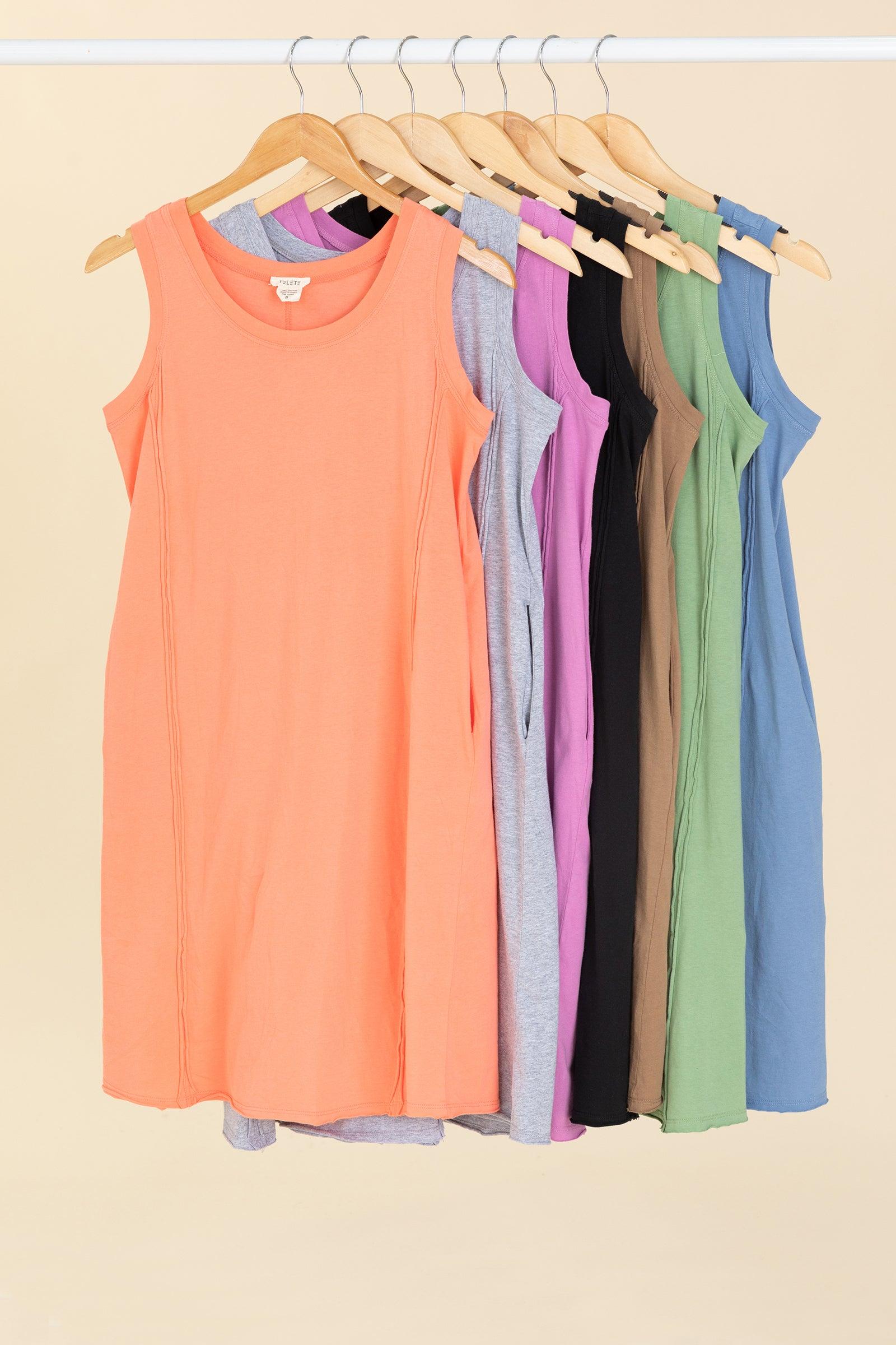 Easy Breeze Raw Edge Cotton Dresses Product Image