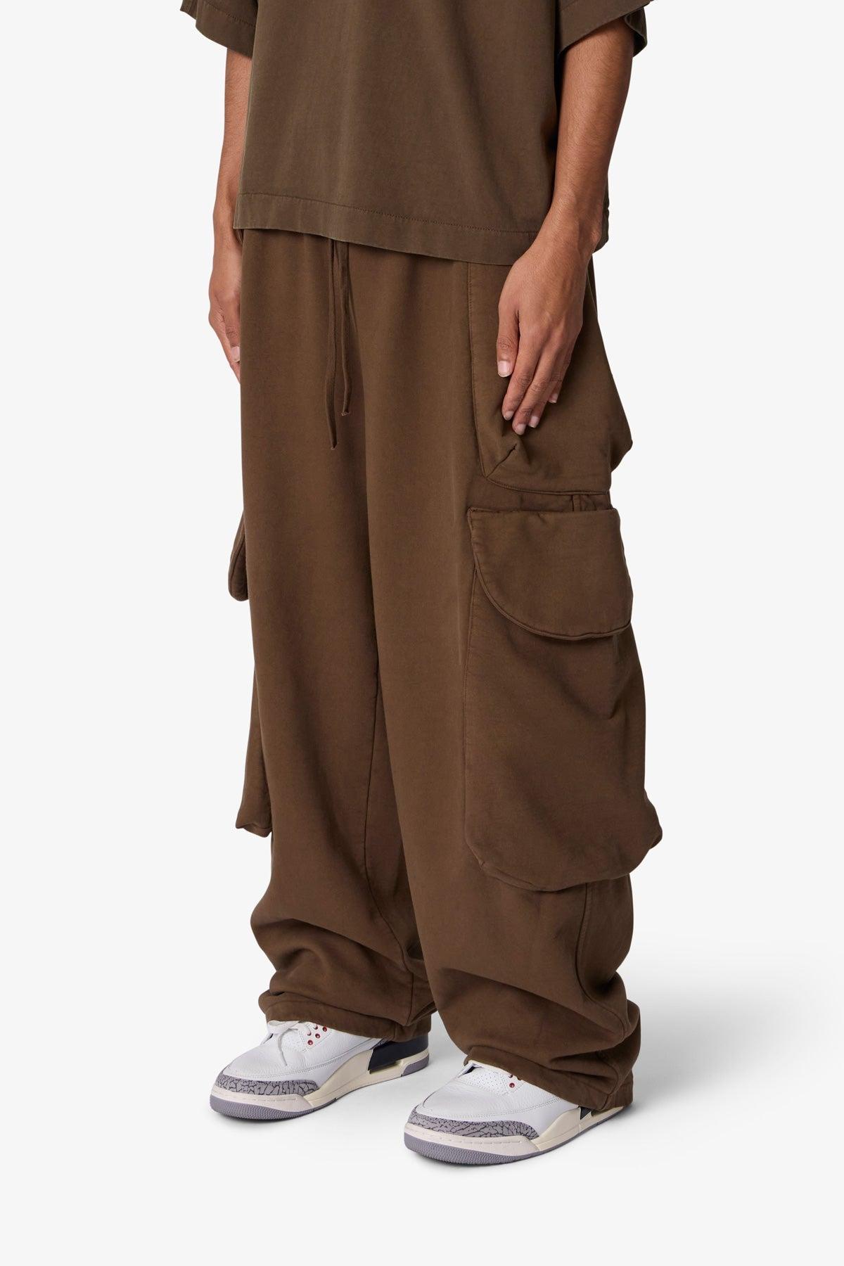 Side Cargo Pocket Sweatpants - Olive Product Image