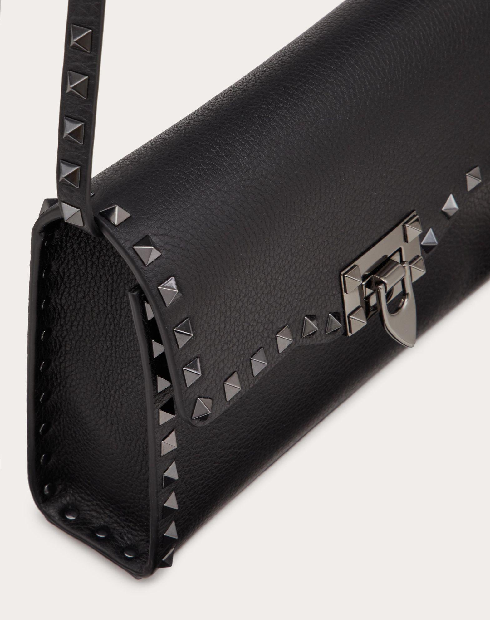 Small Rockstud Grainy Calfskin Crossbody Bag Product Image