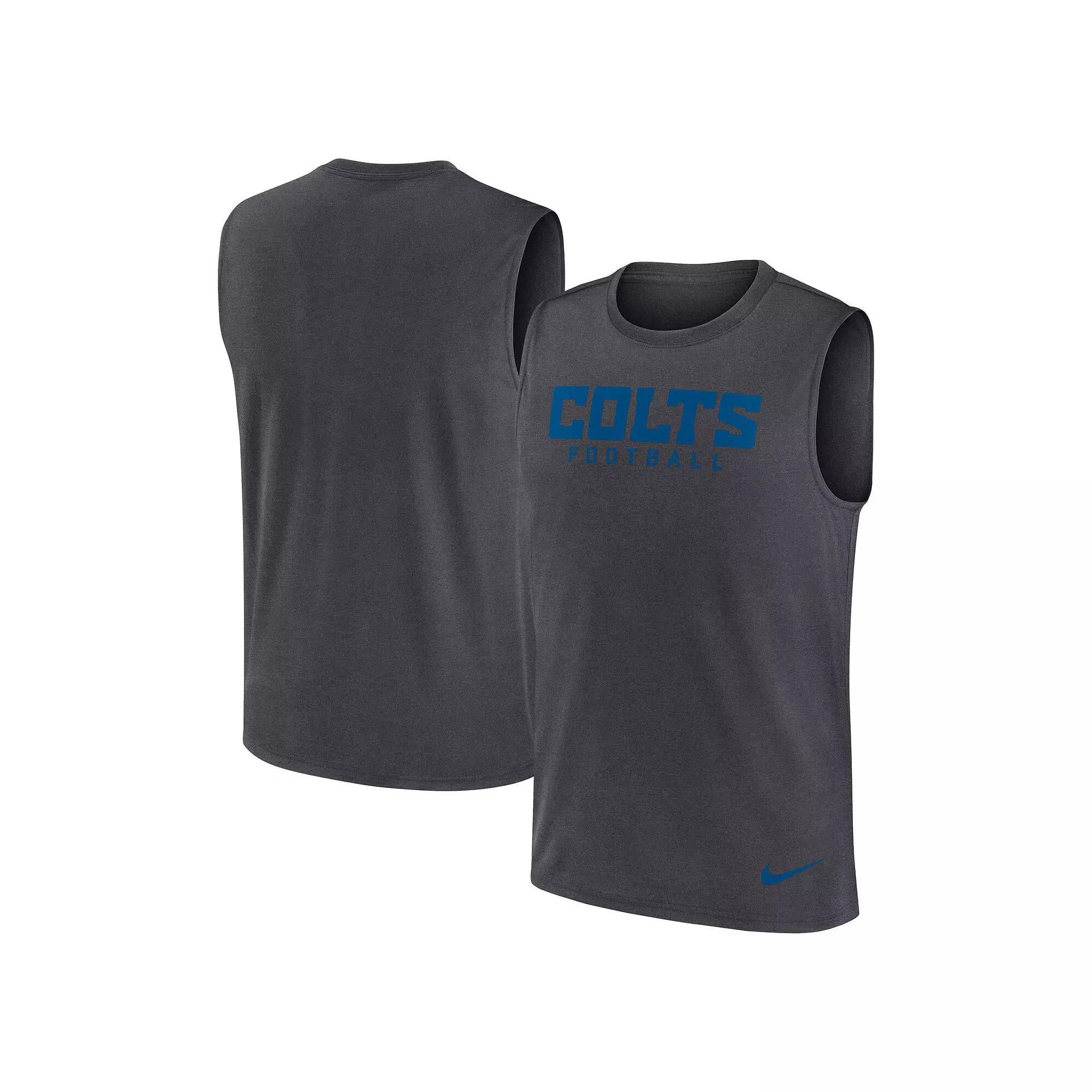 Men's Nike Gray Indianapolis Colts Primetime Legend Performance Muscle Tank Top,  Product Image