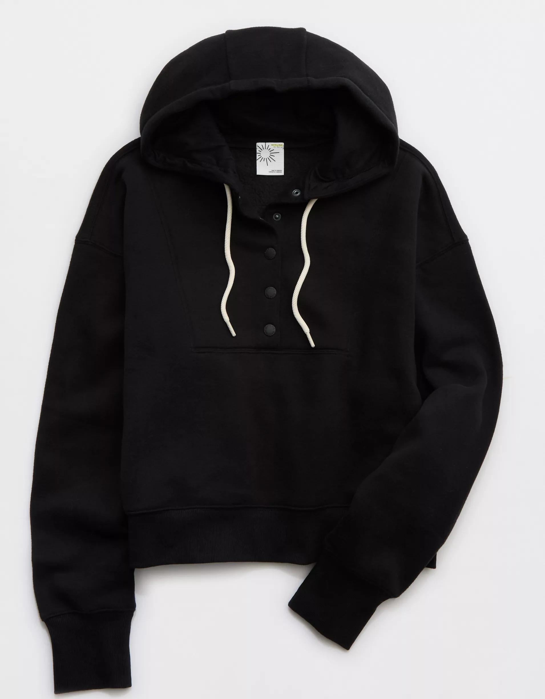 OFFLINE By Aerie Cloud Fleece Snap Front Hoodie Product Image
