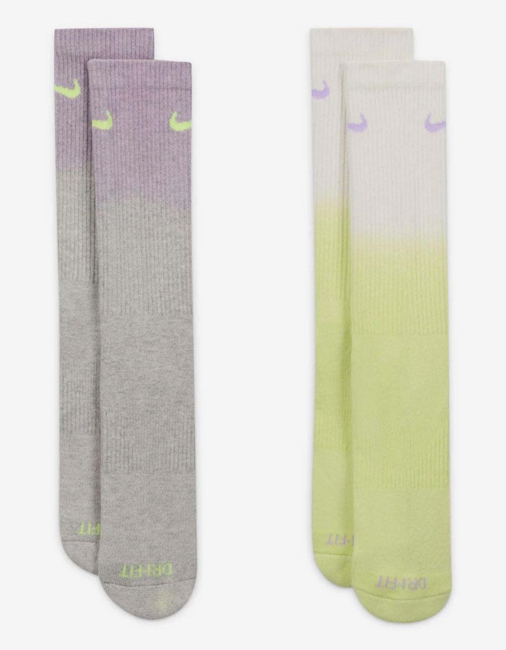 NIKE Everyday Plus Dip Dye Crew Socks - PURPLE COMBO Product Image