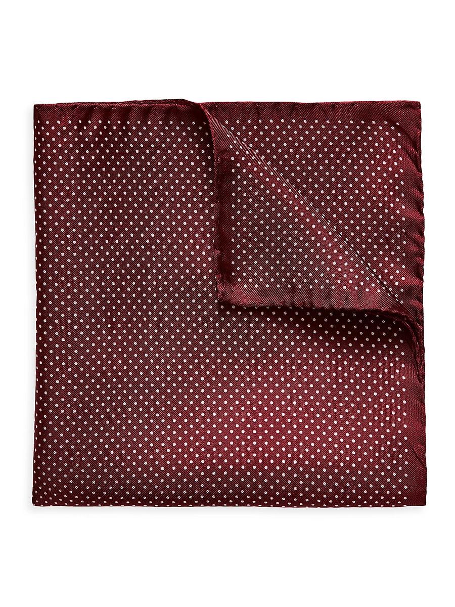 Mens Silk Polka Dot Pocket Square Product Image