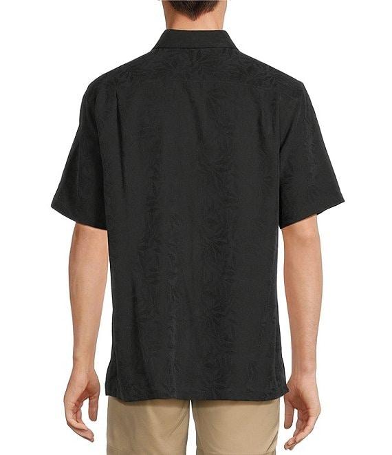 Roundtree & Yorke Short Sleeve Solid Polynosic Jacquard Sport Shirt Product Image