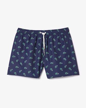 Crocodile Print Swim Trunks Product Image