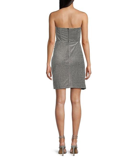 Lulus Sensational Shine Strapless Mini Dress Product Image