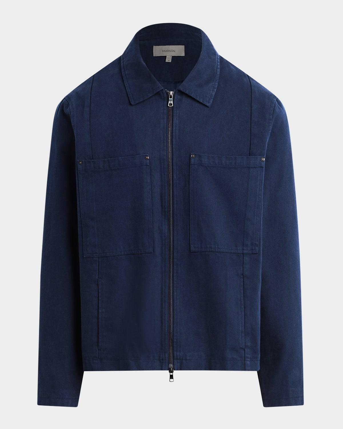 Men's Twill Zip Overshirt Product Image