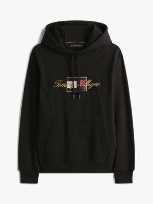 Embroidered Gold Logo Hoodie Product Image