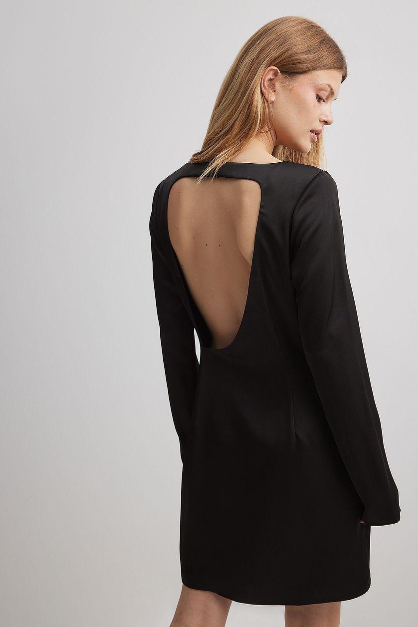 Asymmetric Open Back Mini Dress Product Image