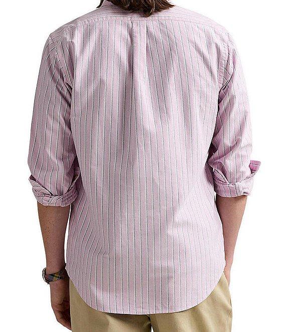Polo Ralph Lauren Classic Fit Stripe Oxford Long Sleeve Woven Shirt Product Image