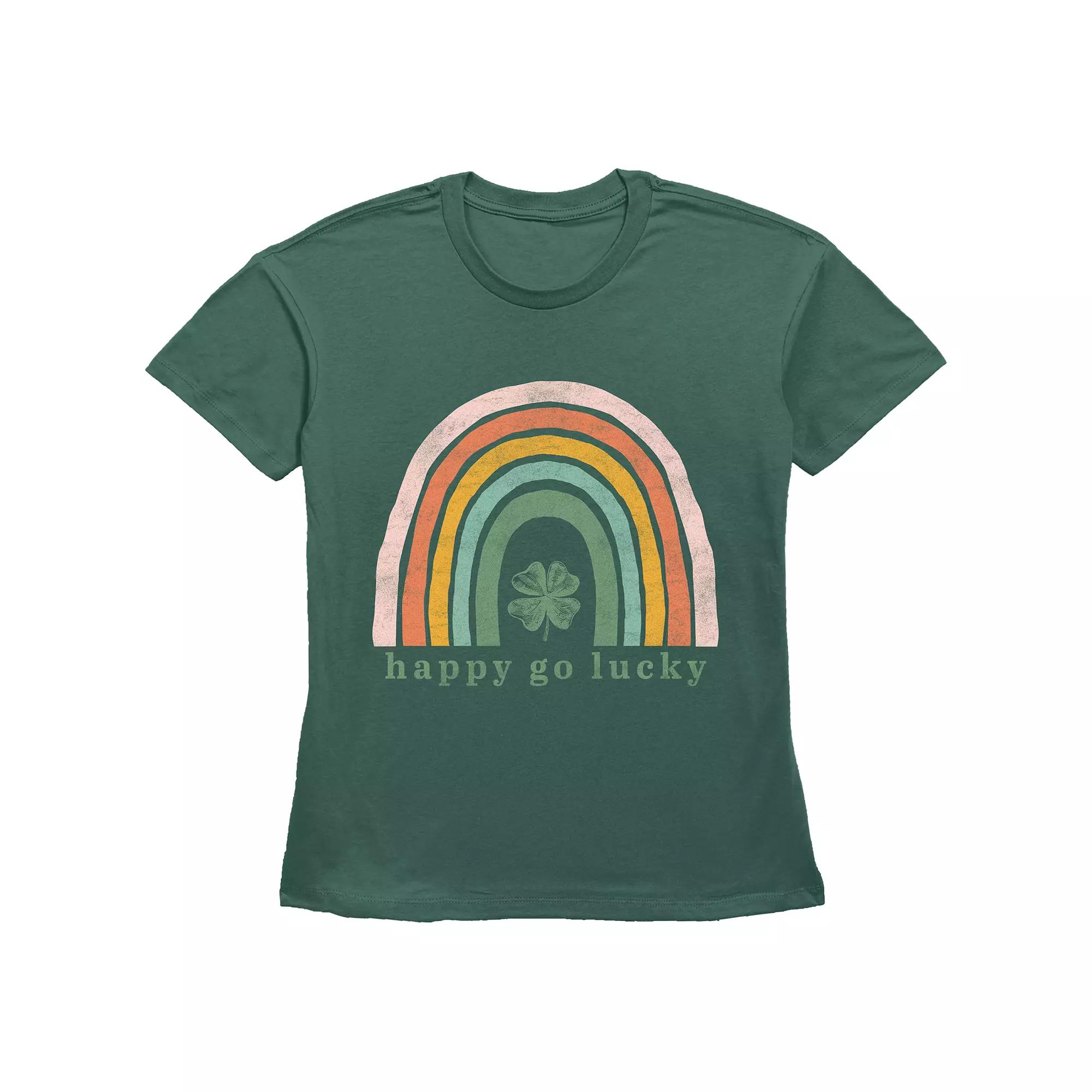 Women's Happy Go Lucky Graphic Tee, Girl's,  Product Image