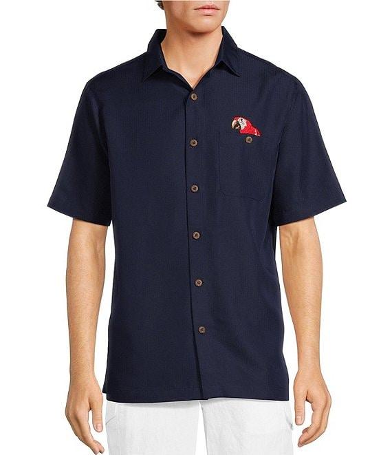 Caribbean Embroidered Short Sleeve Woven Shirt Product Image