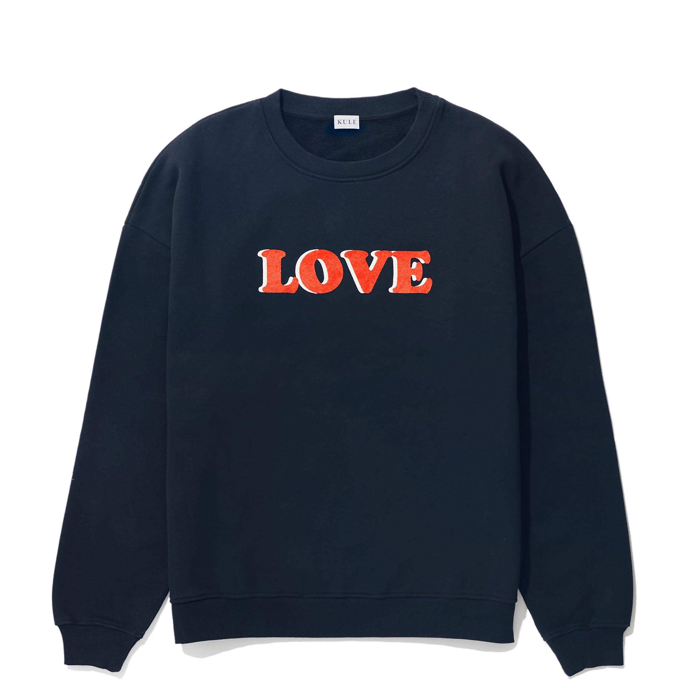 The Oversized LOVE Sweatshirt - Navy Female Product Image