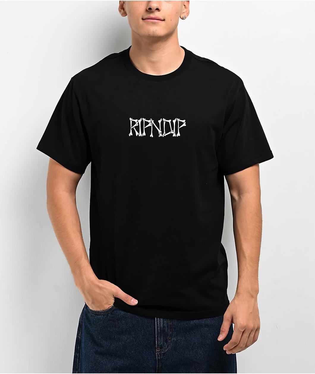 RIPNDIP Bones Black T-Shirt Product Image