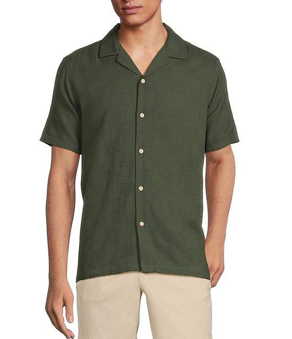 Rowm's Outsider's Oasis Short Sleeve Textured Solid Shirt Product Image