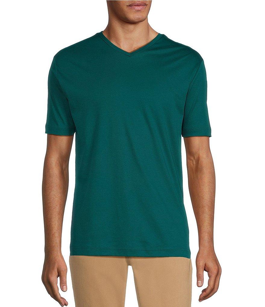Murano Liquid Luxury Classic Fit Short Sleeve V-Neck T-Shirt Product Image