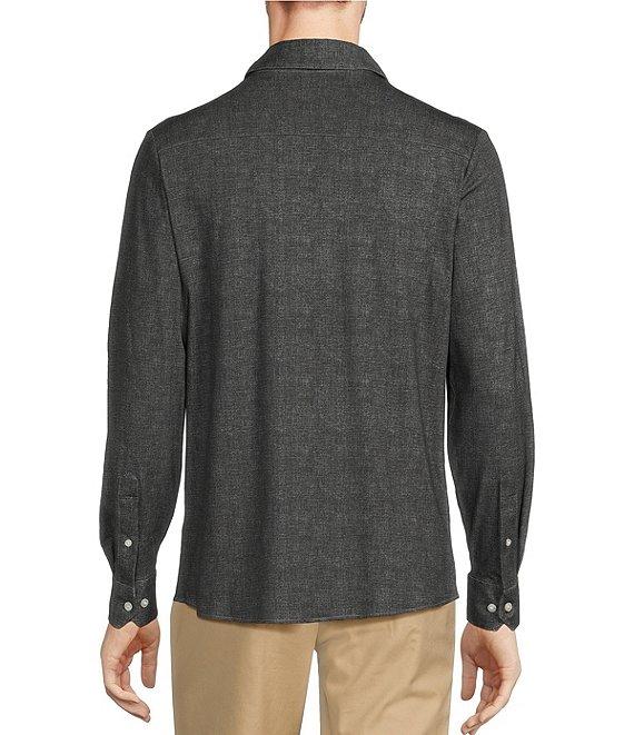 Hart Schaffner Marx State Street Essentials Albini 4FLEX Long Sleeve Solid Coat Front Shirt Product Image