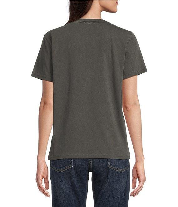 Lucky Brand Knit Cherry Coke Graphic Crew Neck Short Sleeve Tee Product Image