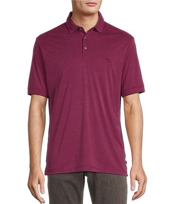 Tommy Bahama Bay Stripe Short Sleeve Polo Shirt Product Image