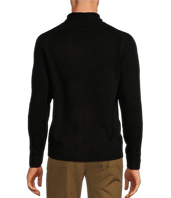 Roundtree & Yorke Long Sleeve Solid Chunky Knit Turtleneck Sweater Product Image