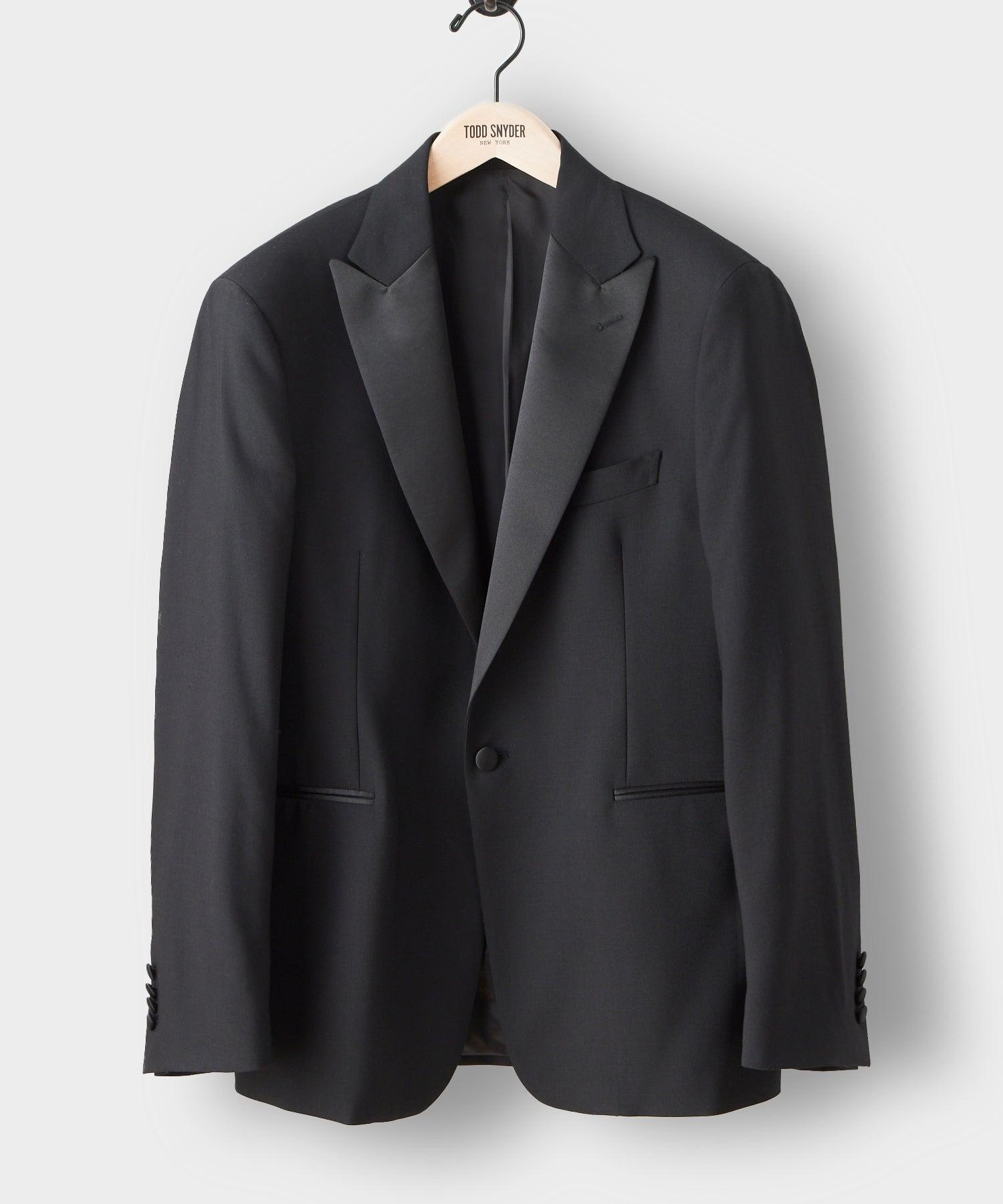 Italian Wool Peak Lapel Tuxedo Jacket Product Image