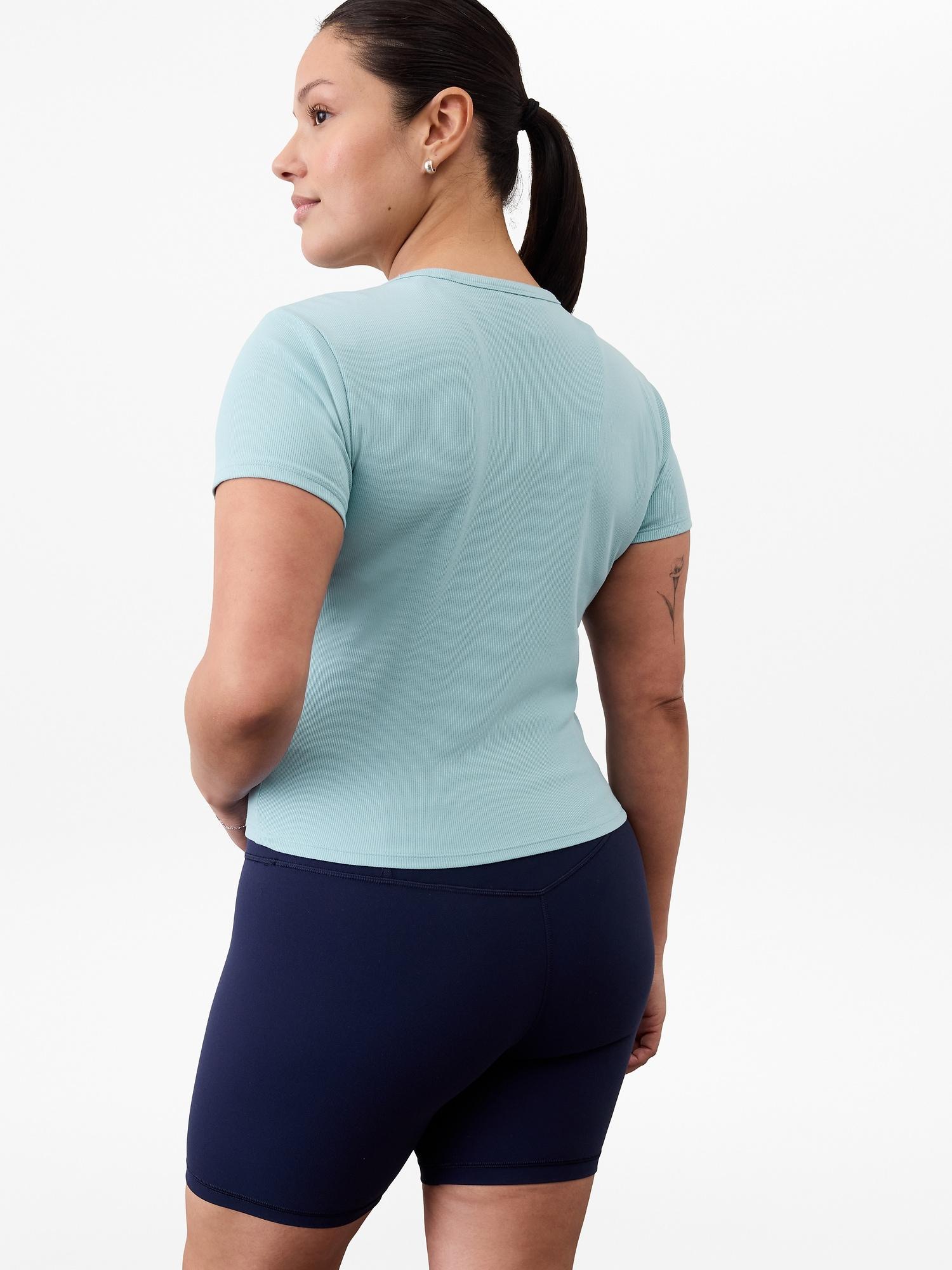 Signature Rib Crop Tee Product Image