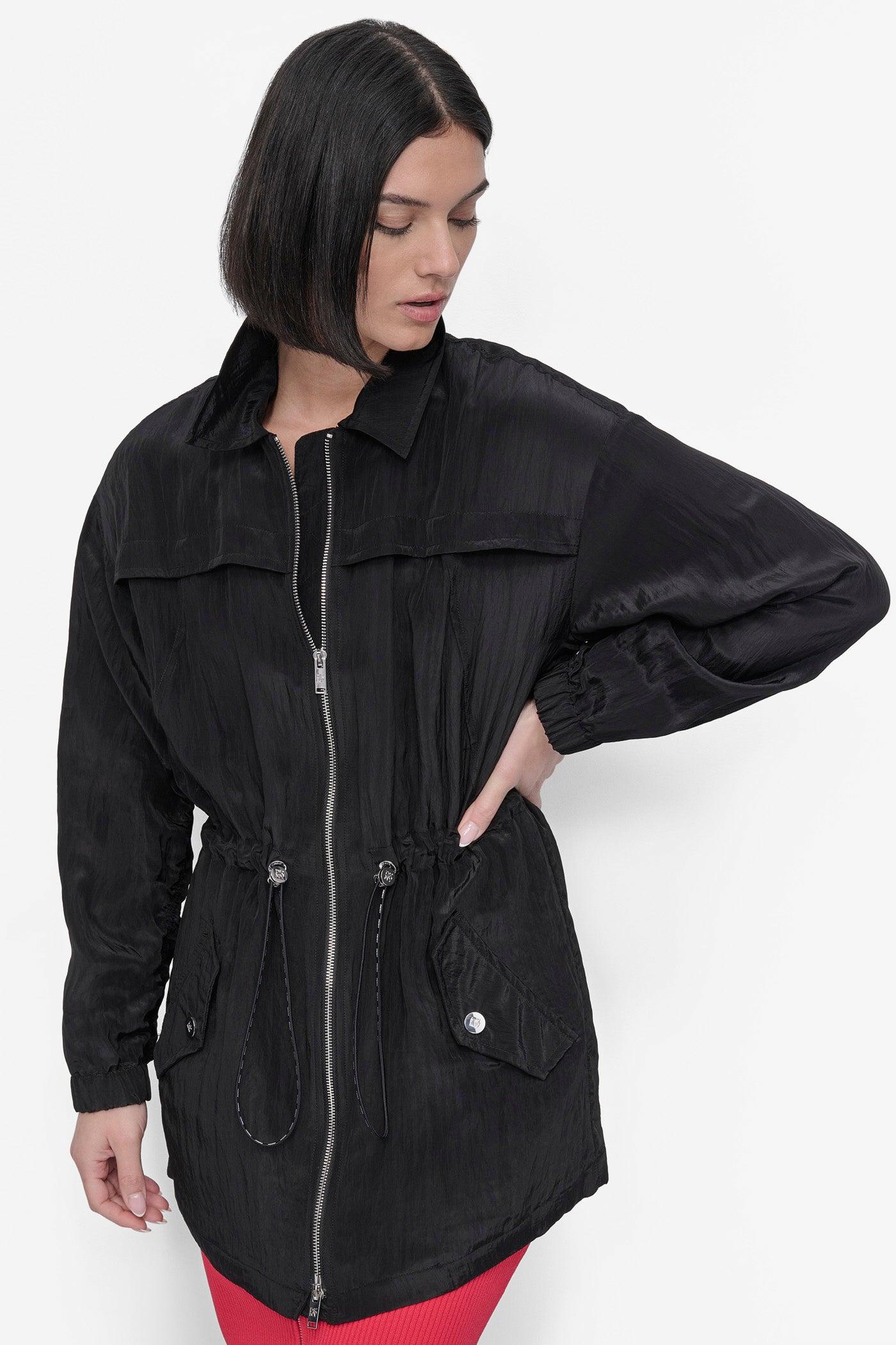 LONG SLEEVE TEXTURED ANARAK JACKET Product Image