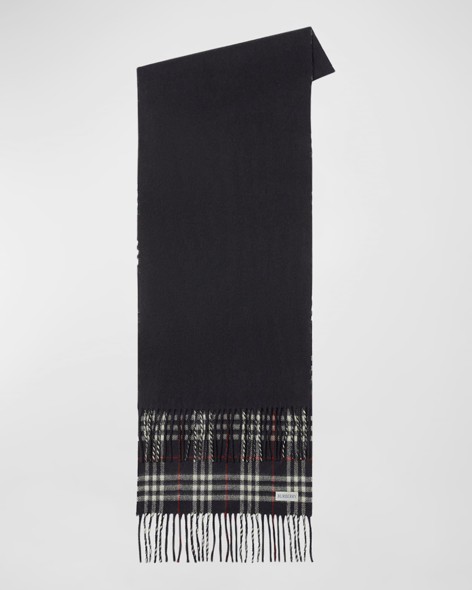 Men's Reversible Cashmere Vintage Check Scarf Product Image