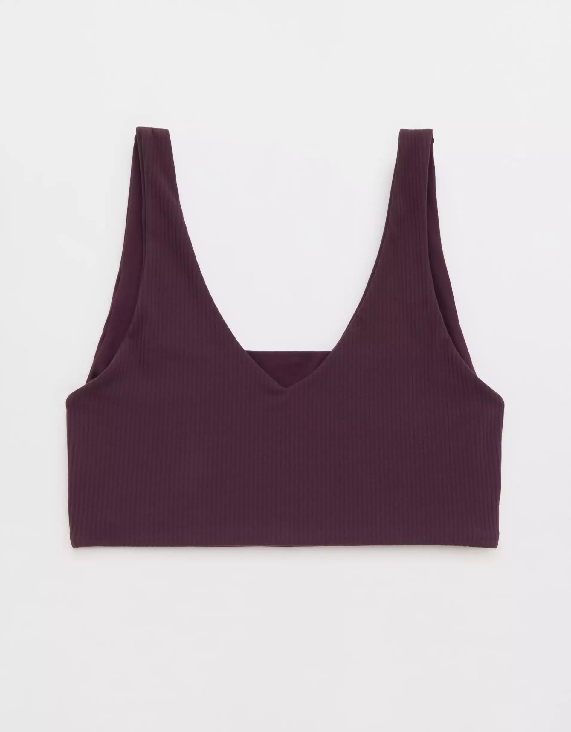 OFFLINE By Aerie Real Me XTRA Rib Switch Up V-Neck Sports Bra Product Image