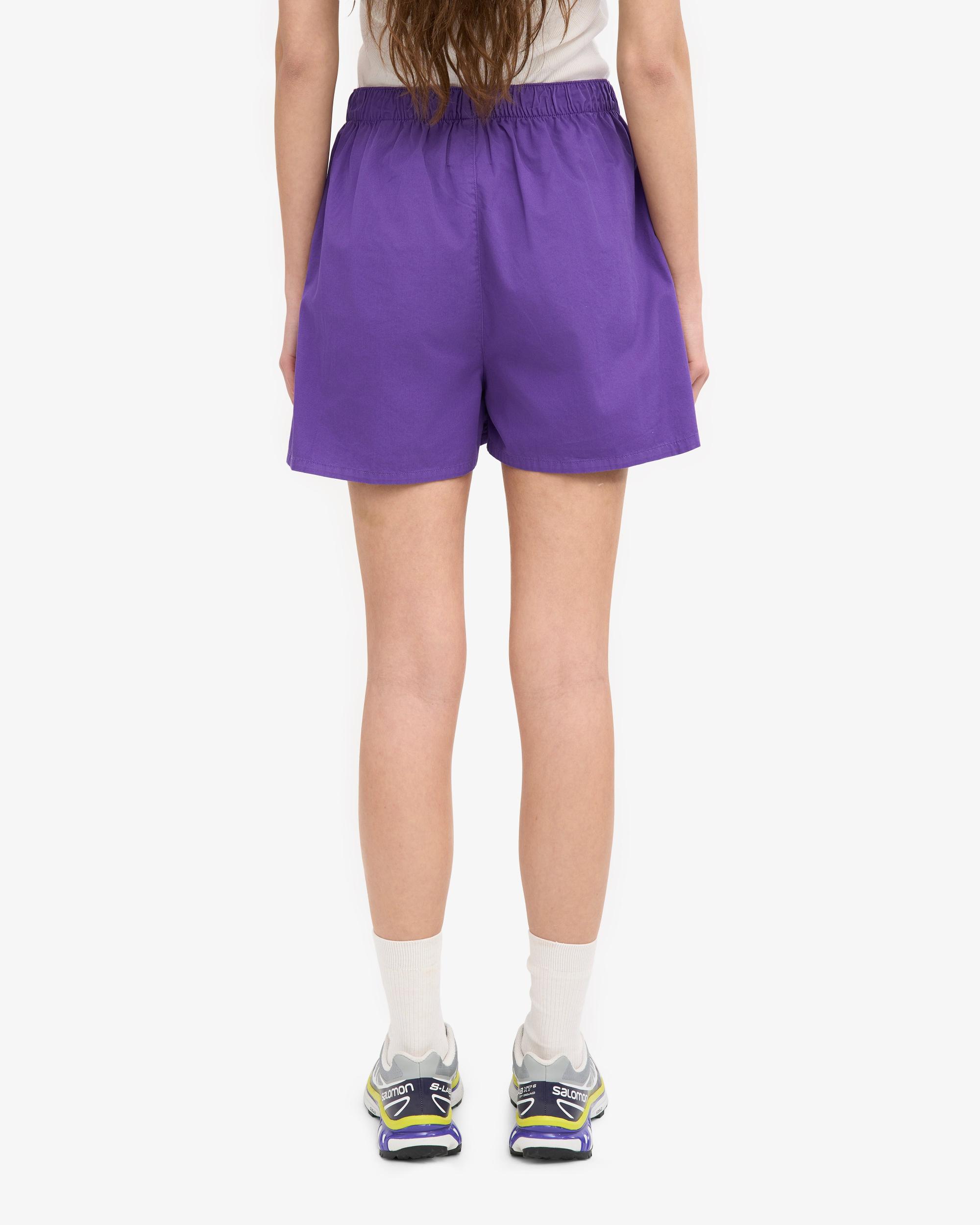 Women Organic Twill Shorts - Ultra Violet Product Image