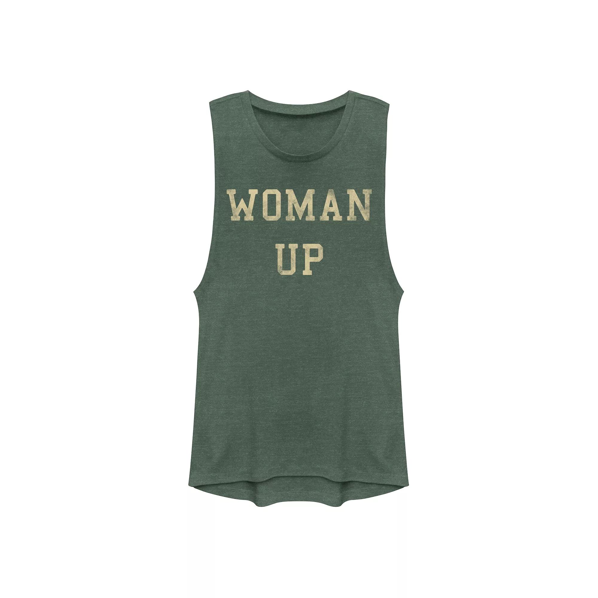 Juniors' Woman Up Muscle Tank Top, Girl's,  Product Image