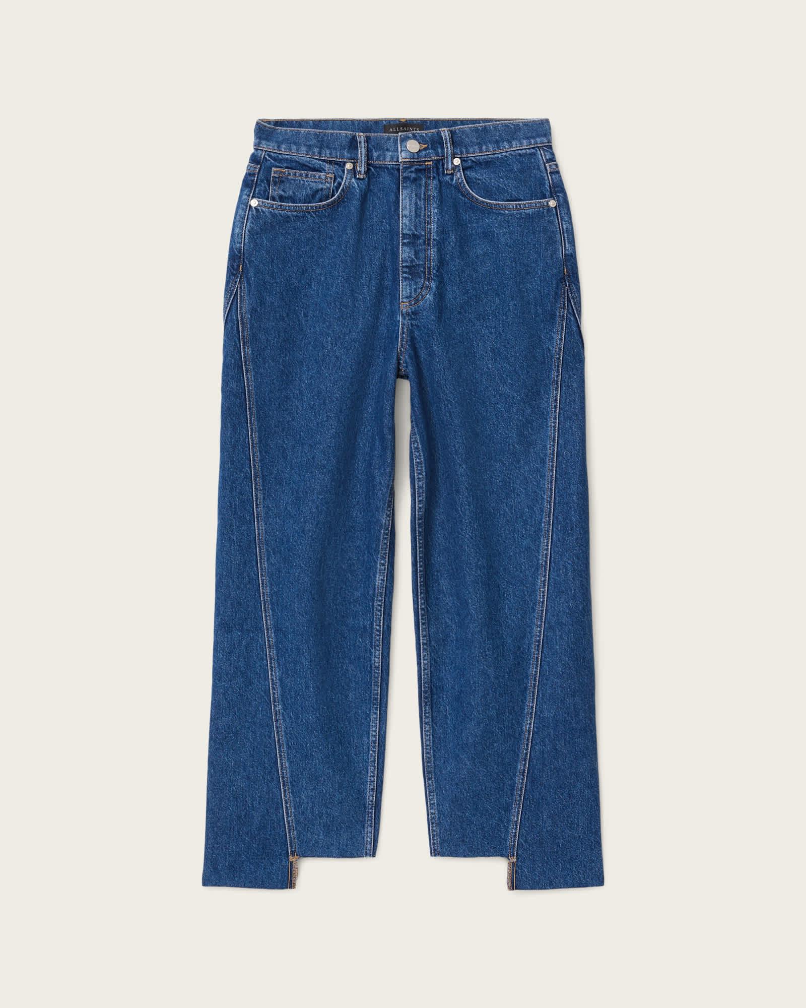 Fox Loose Fit Denim Jeans Dark Indigo | ALLSAINTS US Product Image