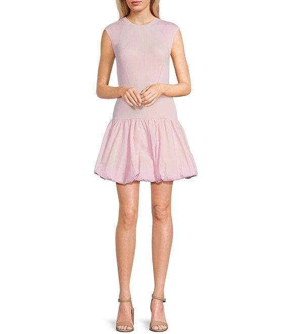GB Sleeveless Drop Waist Bubble Mini Dress Product Image